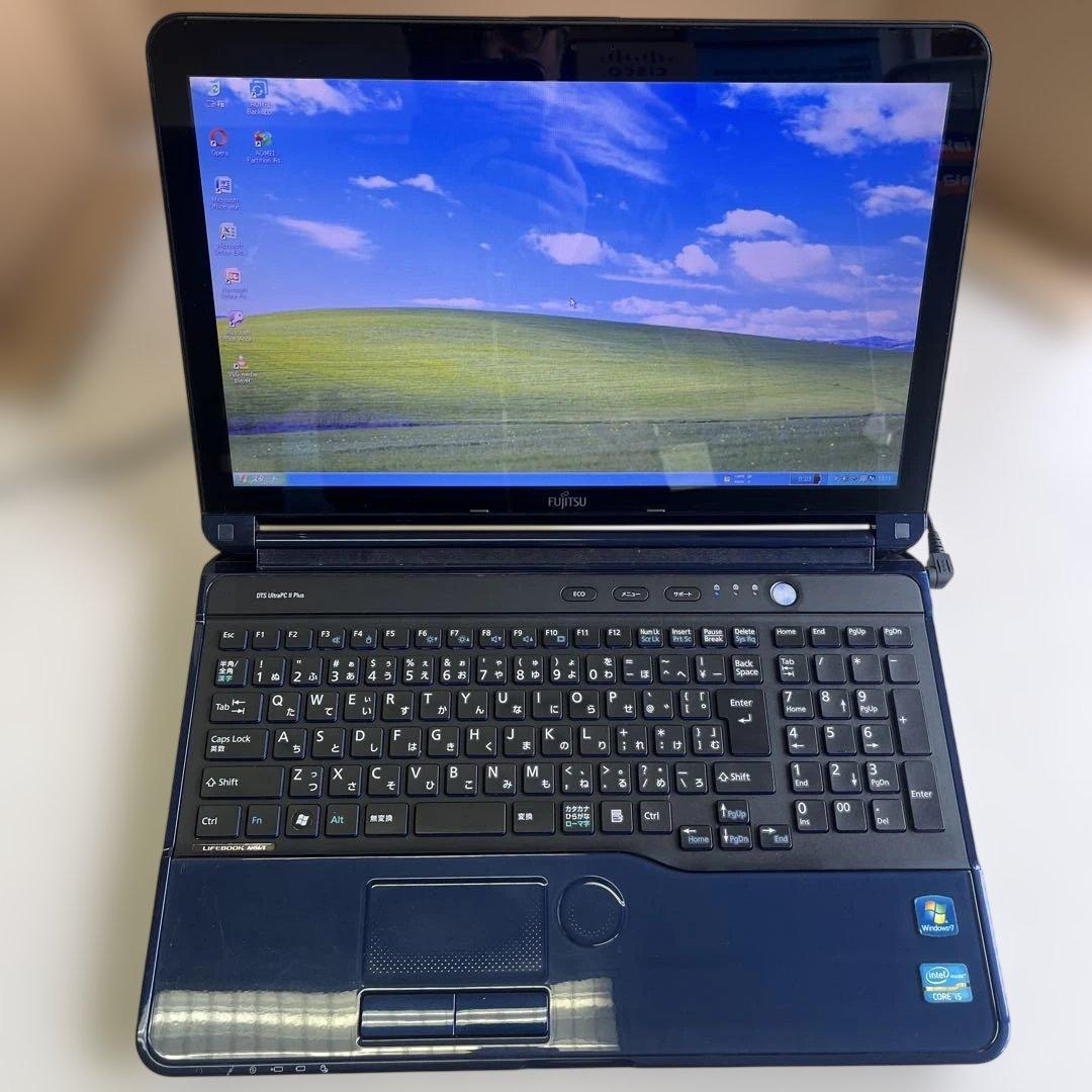 ☆格安美品☆WindowsXP☆富士通15.6インチ大画面第2世代i5ノートPC