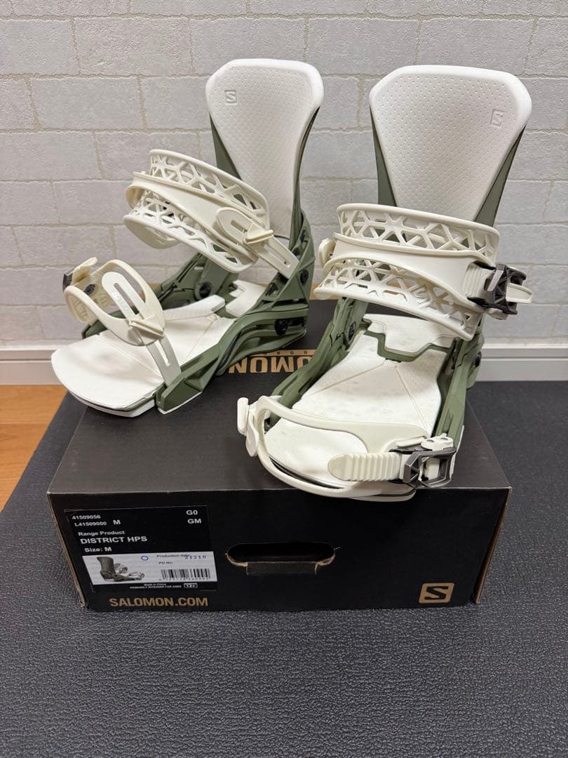 Salomon DISTRICT HPS ビンディング M ホワイト/グリーン