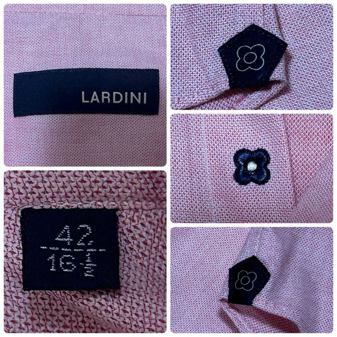 【美品】LARDINI ラルディーニ 長袖シャツ コットン100% イタリア製