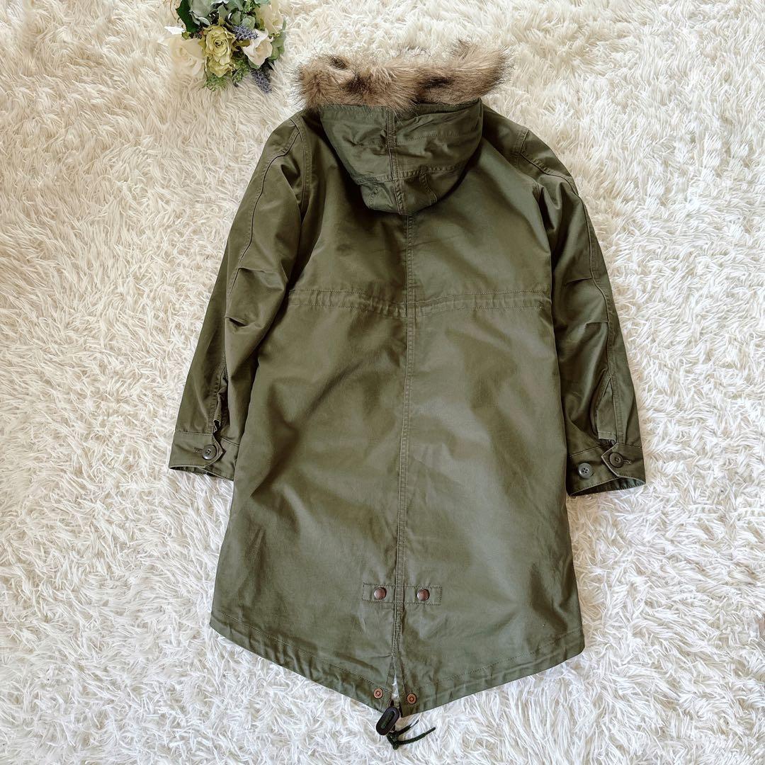 極美品ꕥフレッドペリー 英国柄 モッズコート ボアライナー ユニオンジャック