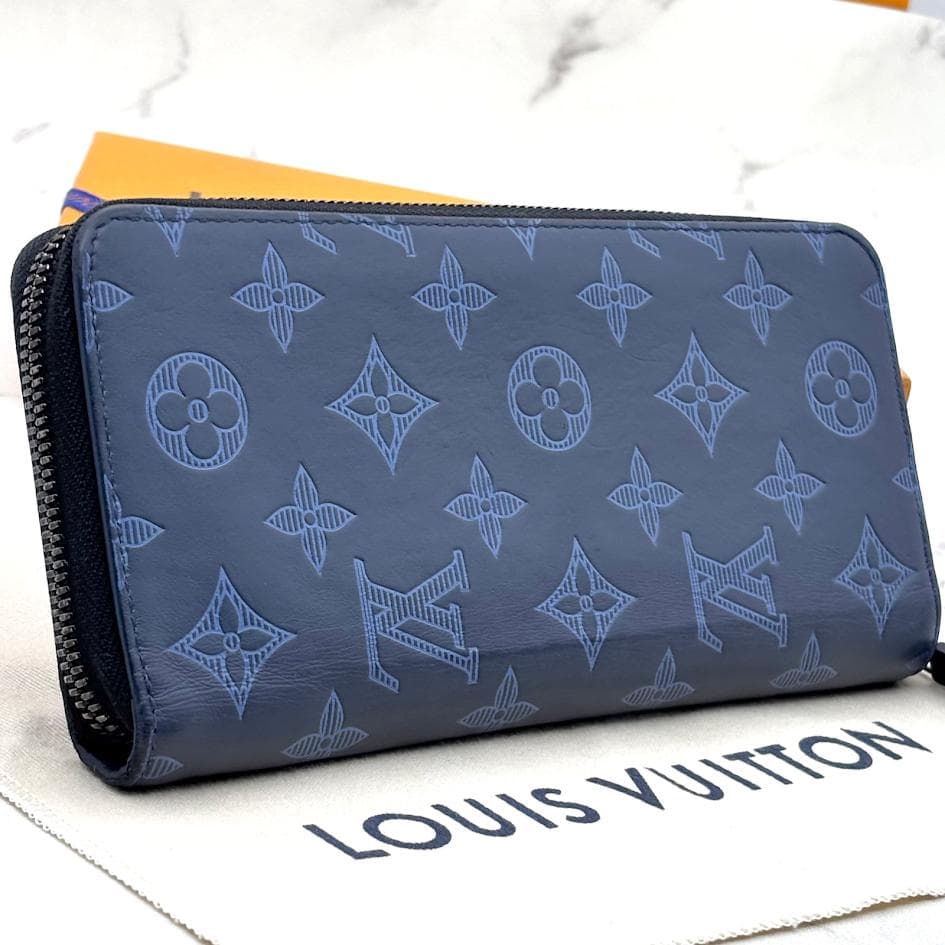 【極美品・IC搭載】ルイヴィトン　モノグラムシャドウ　ヴェルティカル　ネイビー