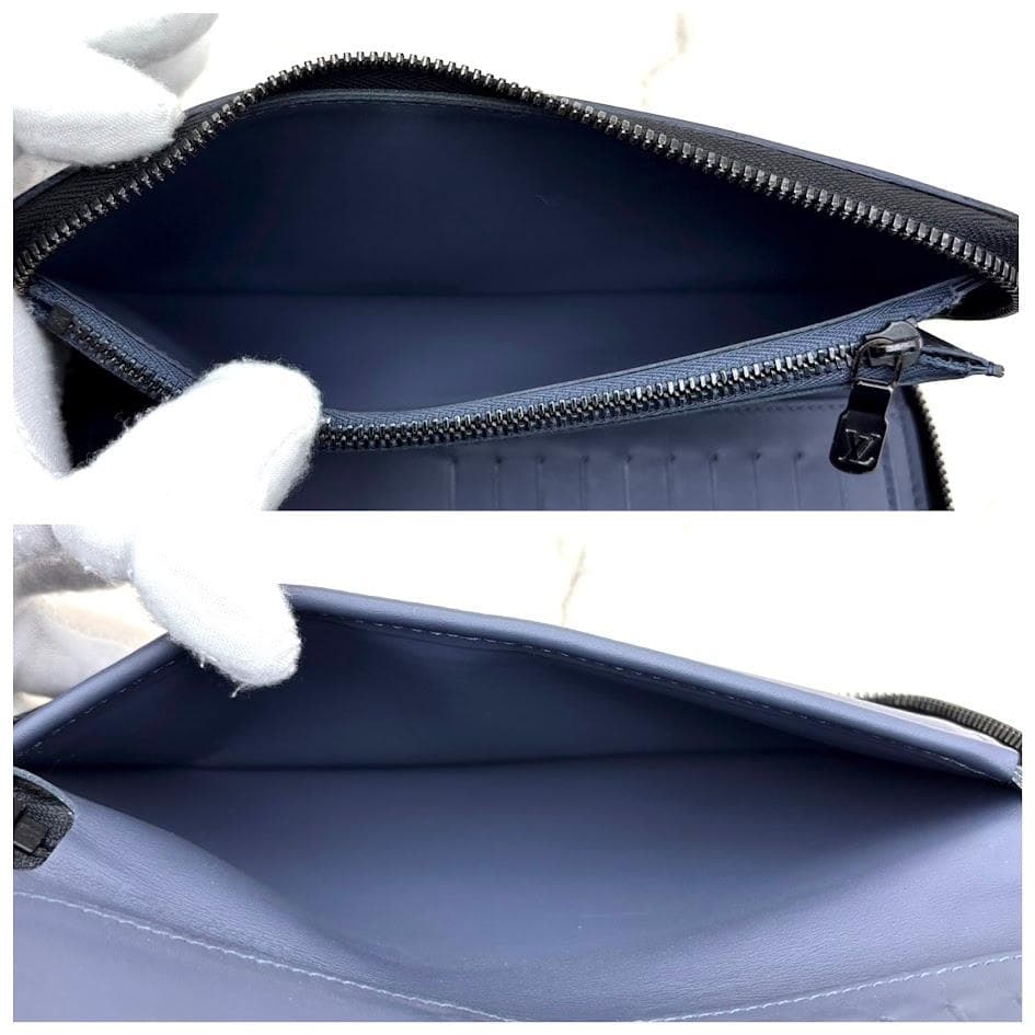 【極美品・IC搭載】ルイヴィトン　モノグラムシャドウ　ヴェルティカル　ネイビー