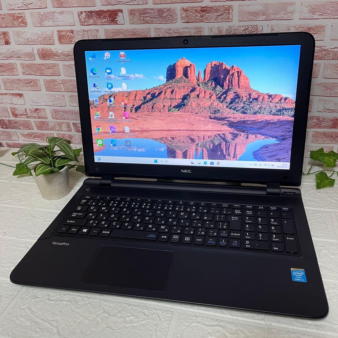★中古NECパソコンSSD128GB メモリ8GB★VK17L ノートPC376