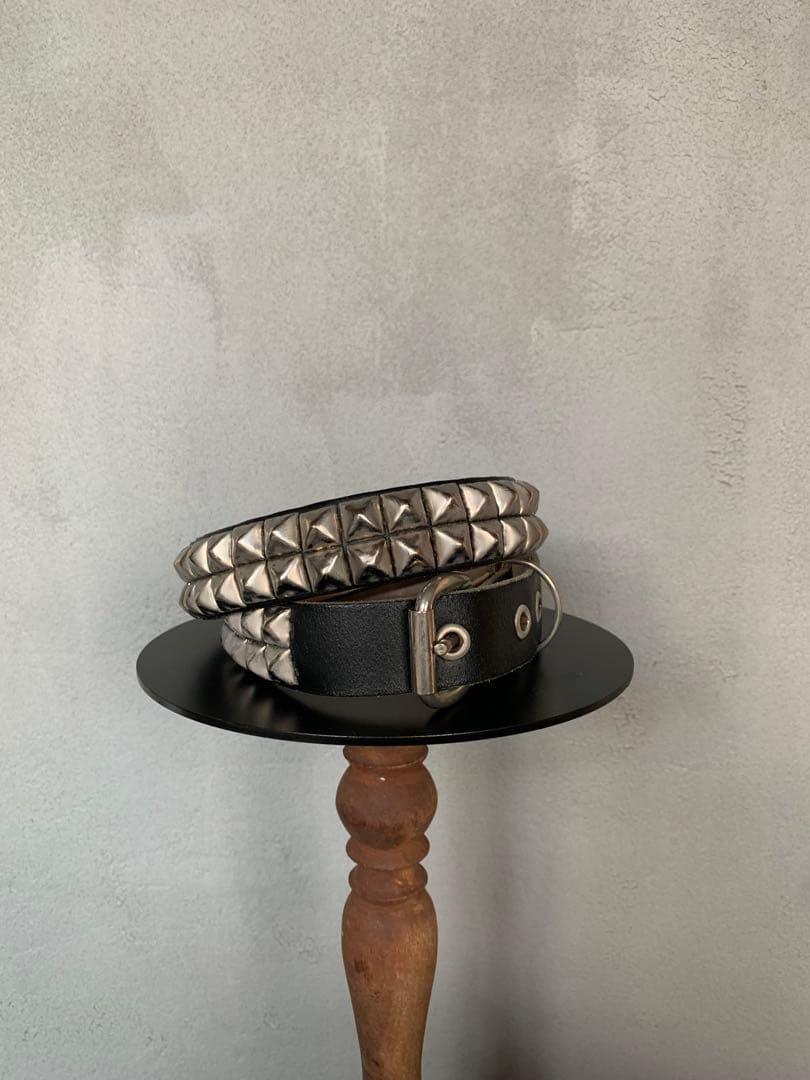 WENDY'S 2連スタッズベルト