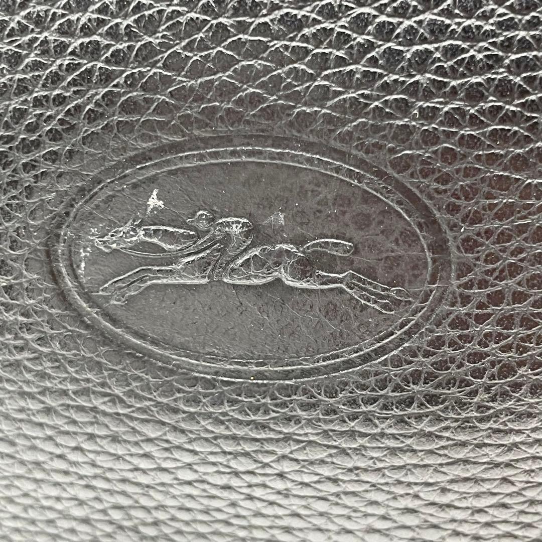 BN5547●LONGCHAMP ロンシャンレザー ボディーバッグウエストポーチ