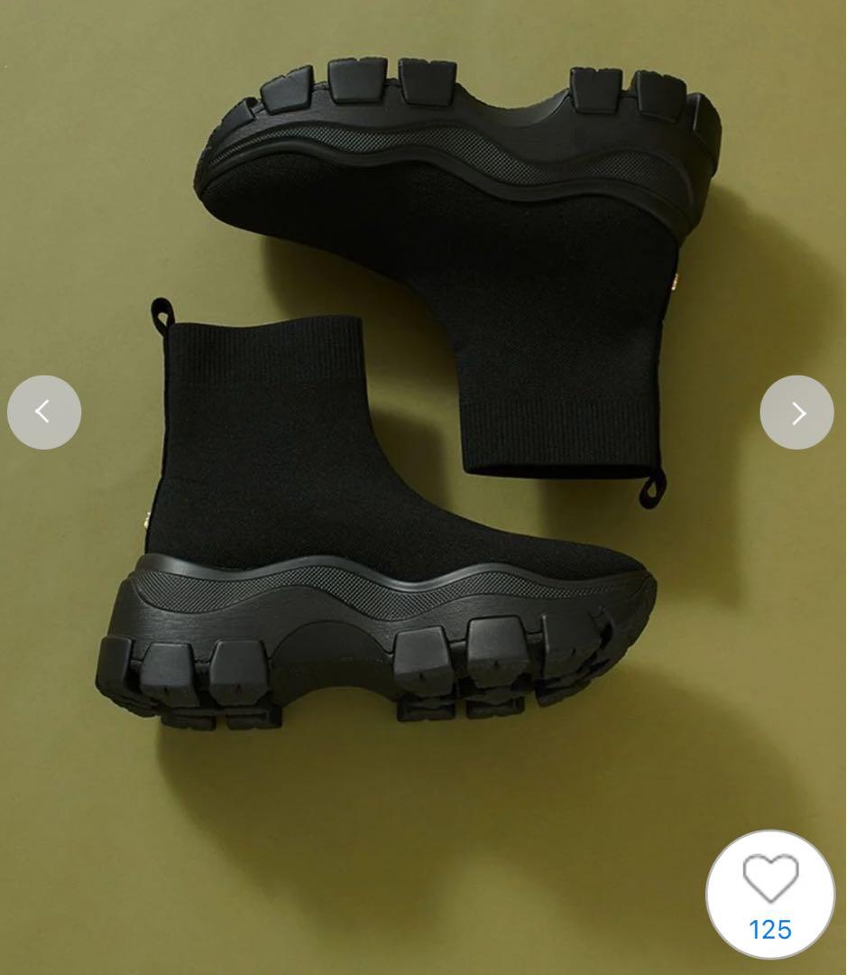 SNIDELスニーカーソールショートブーツ