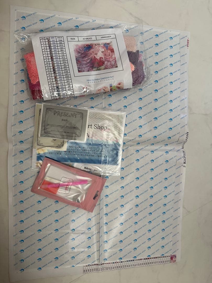 薔薇の少女 ダイヤモンドアート