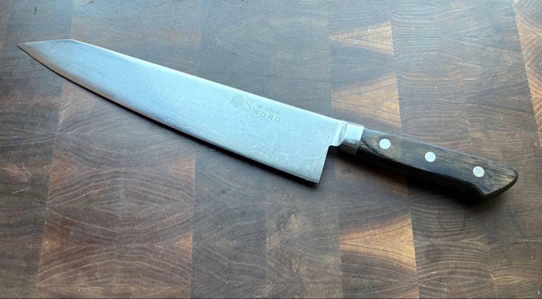 堺一文字光秀　Sword 切付　牛刀　7寸　270mm 包丁　洋包丁　VG1