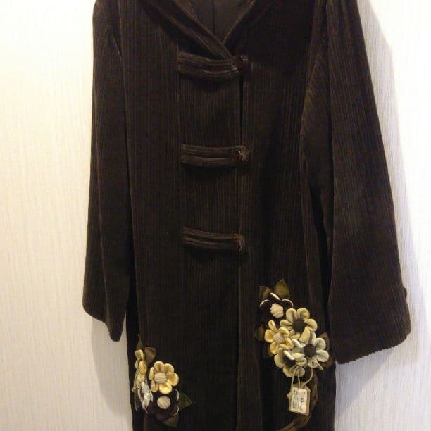 canty621 ポテチーノ コーデュロイ さえら お花 フリル 美品