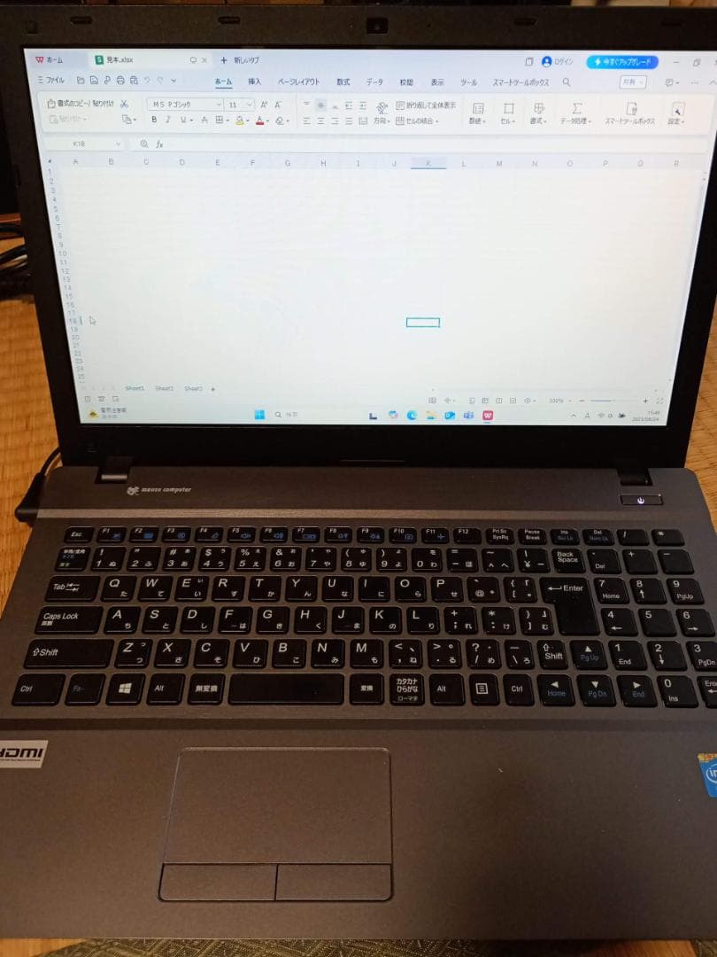 ノートパソコン/Windows11/Office付き