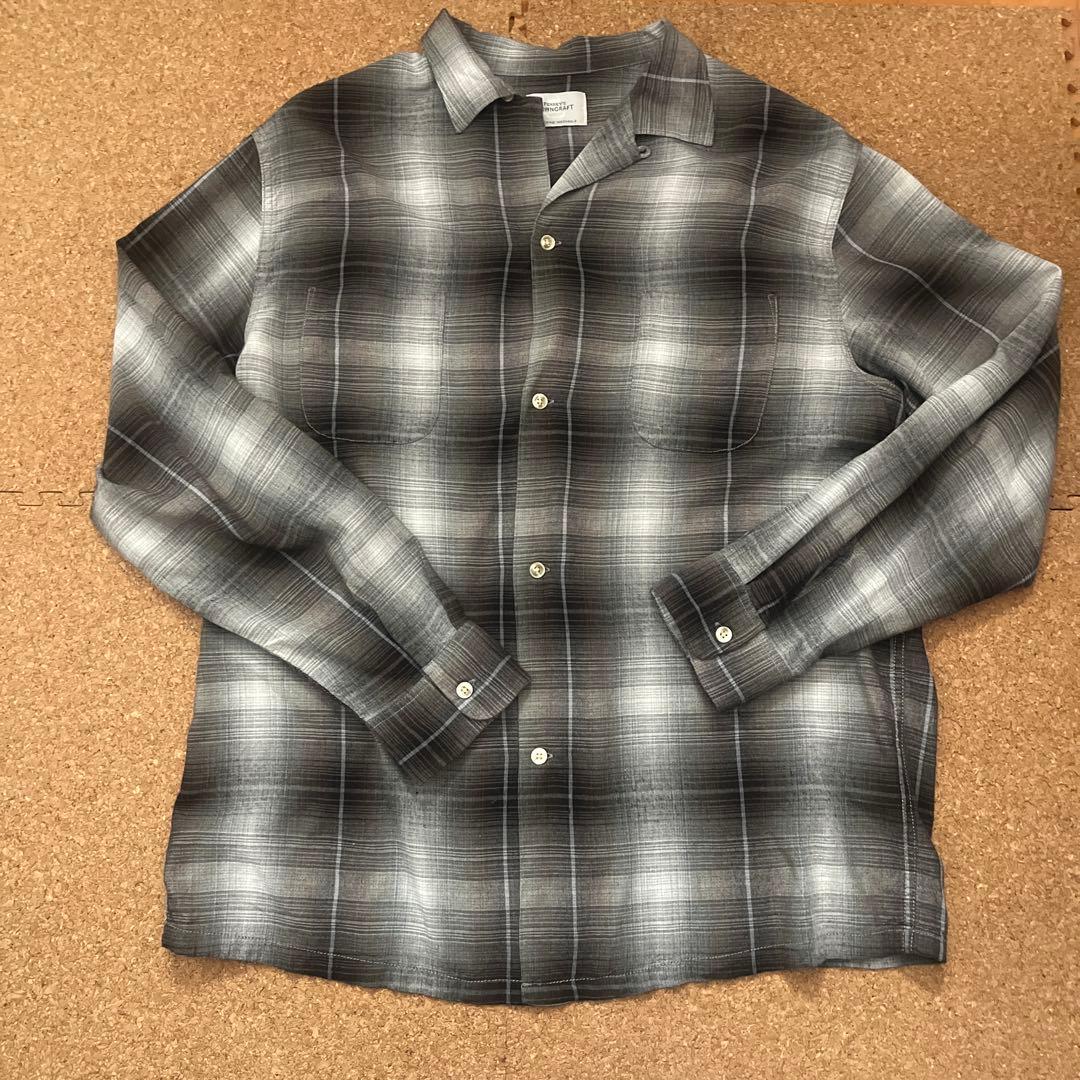 TOWNCRAFT/60S年代復刻オンブレチェックループカラーシャツ Mサイズ