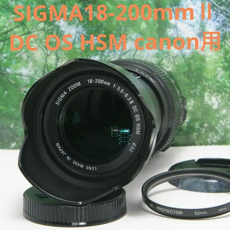 ❤手ぶれ補正して遠くも近くも撮れる☆シグマ 18-200mm DC キャノン用❤