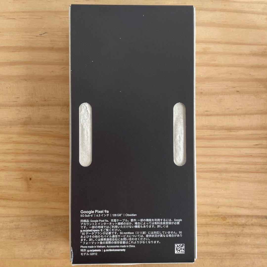 新品未使用Google Pixel 9a 128GB Obsidian