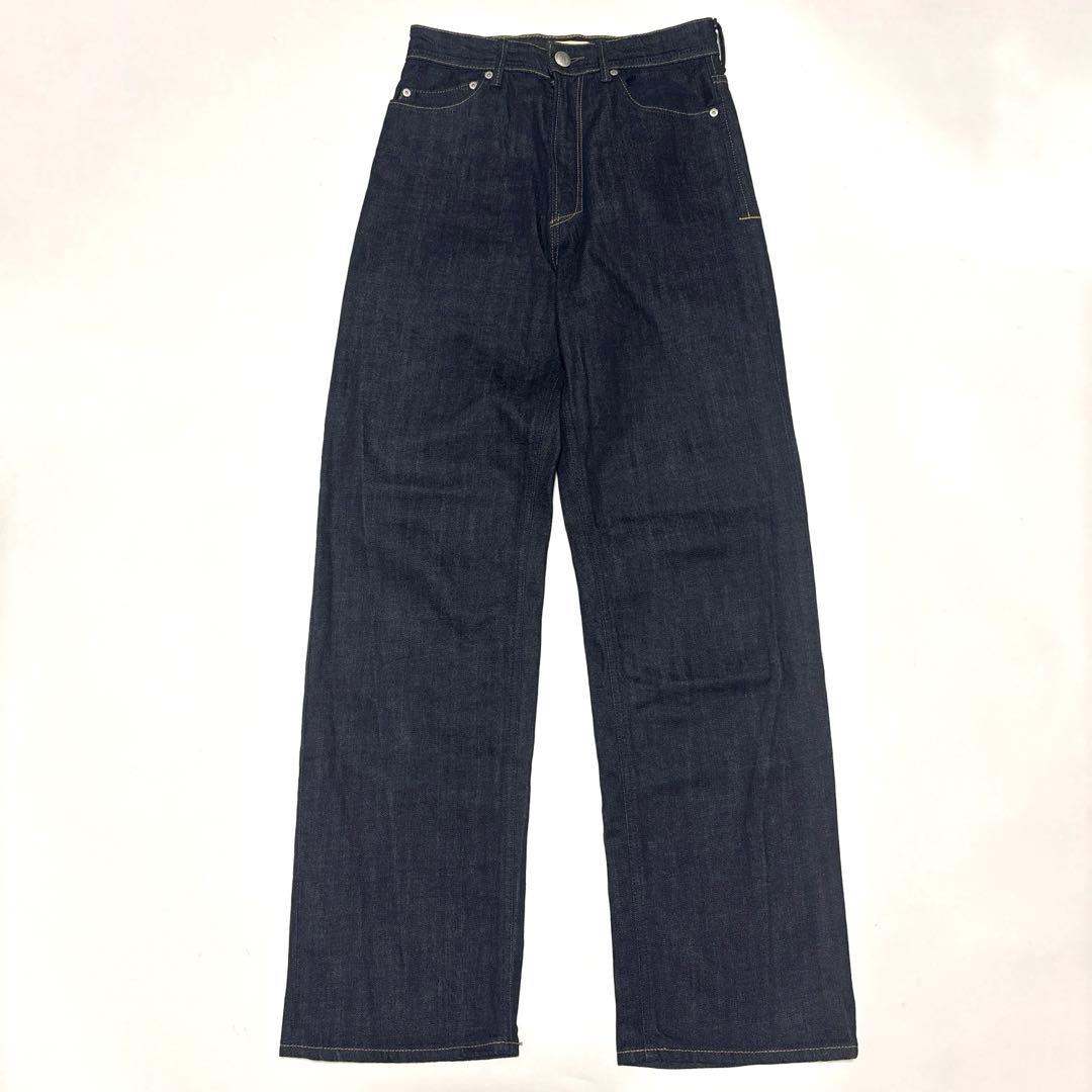 ✨美品✨ヤヌーク Yanuk レア LEA ボーイズストレートデニム【27】濃紺