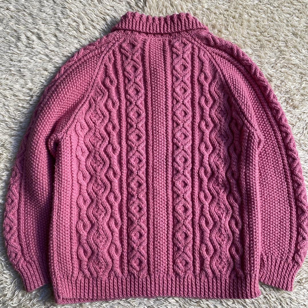 【希少 茶タグ】インバーアラン 3A スコットランド製 pink 40サイズ