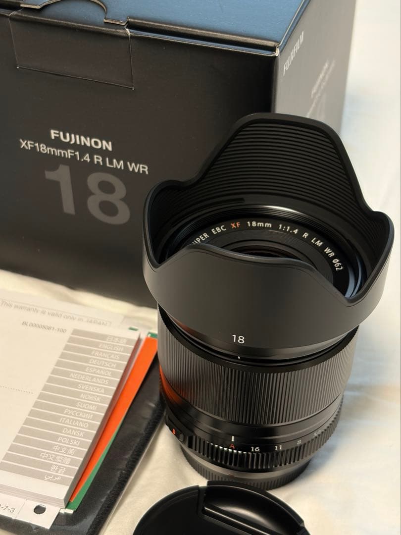 富士フイルム　XF18mm f1.4 R LM WR