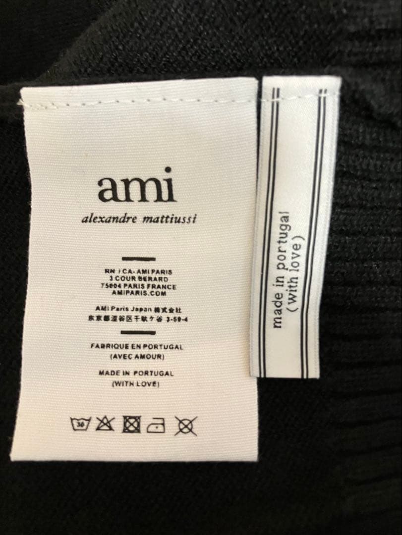【新品】AMI PARIS アミパリス ニット セーター ブラック XLサイズ
