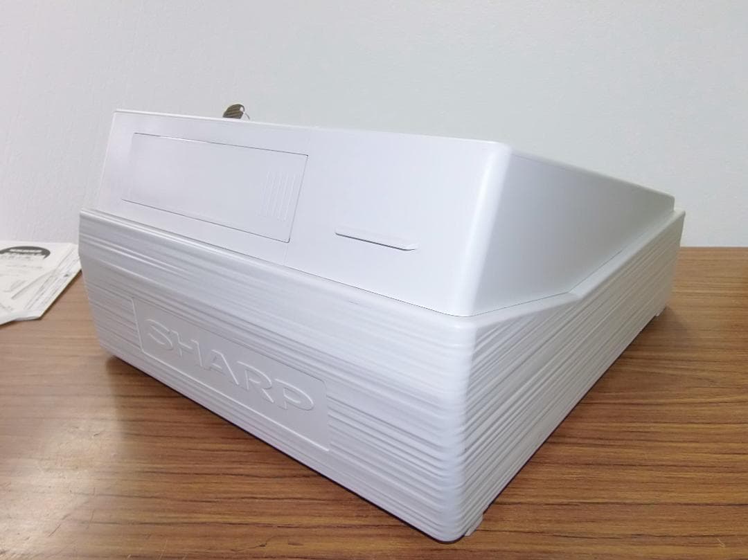 美品 設定無料 SHARP レジスター XE-A147-W 8部門 50517