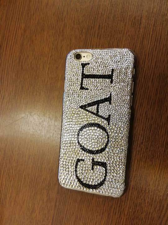 オリジナルiPhoneケース デコ スワロフスキー