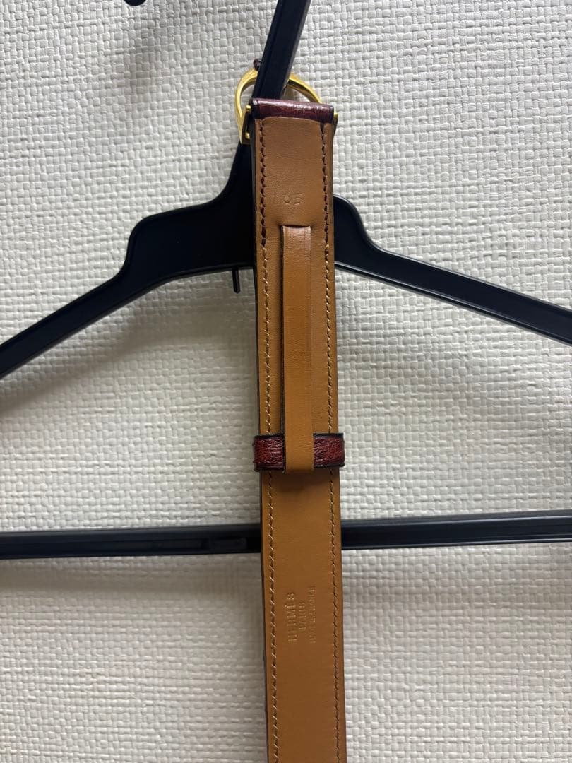HERMES ベルト　赤