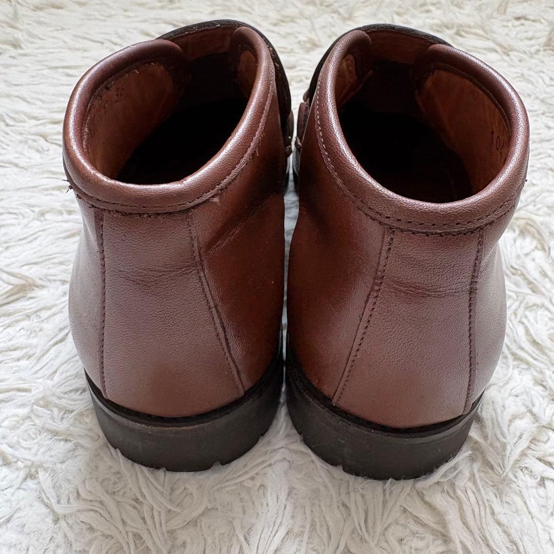 グッチ ホースビット ローファー ハイカット ブラウン 本革　104 0088