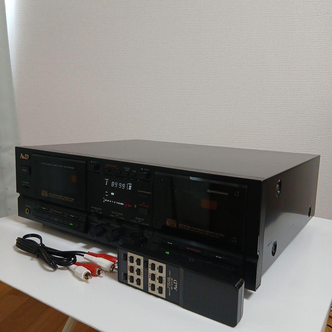 A&D GX-W4500 赤井電機 ダブルカセットデッキ【リモコン付き動作品】