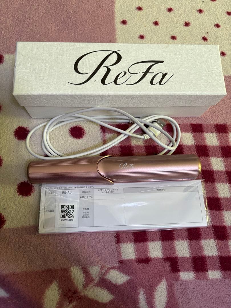 美品　ReFa ハンディーストレートアイロン ピンク