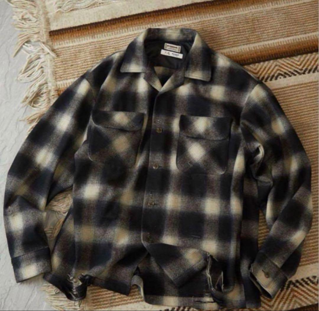 McGREGOR 久遠×hxcyyd ダメージ オンブレチェックシャツ M