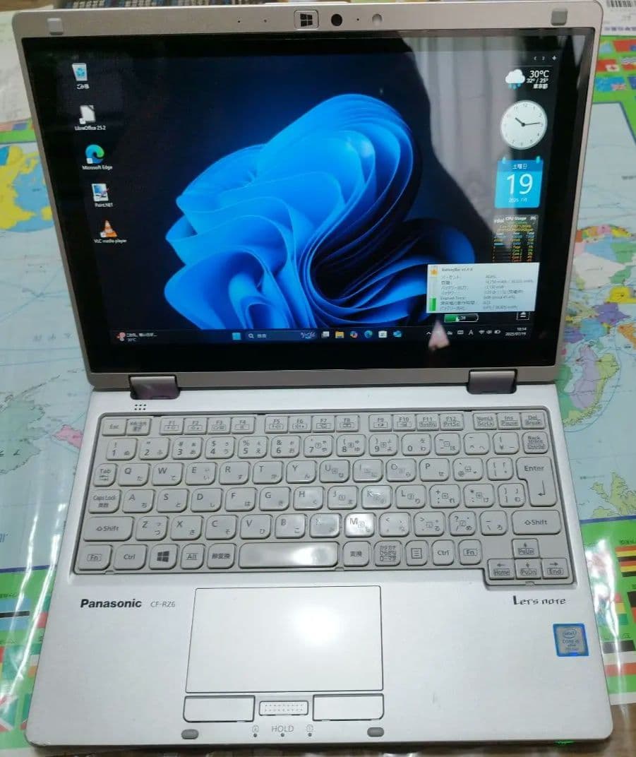 Windowsノート本体 Panasonic CF-RZ6 8GB 128GB Win11 24H2
