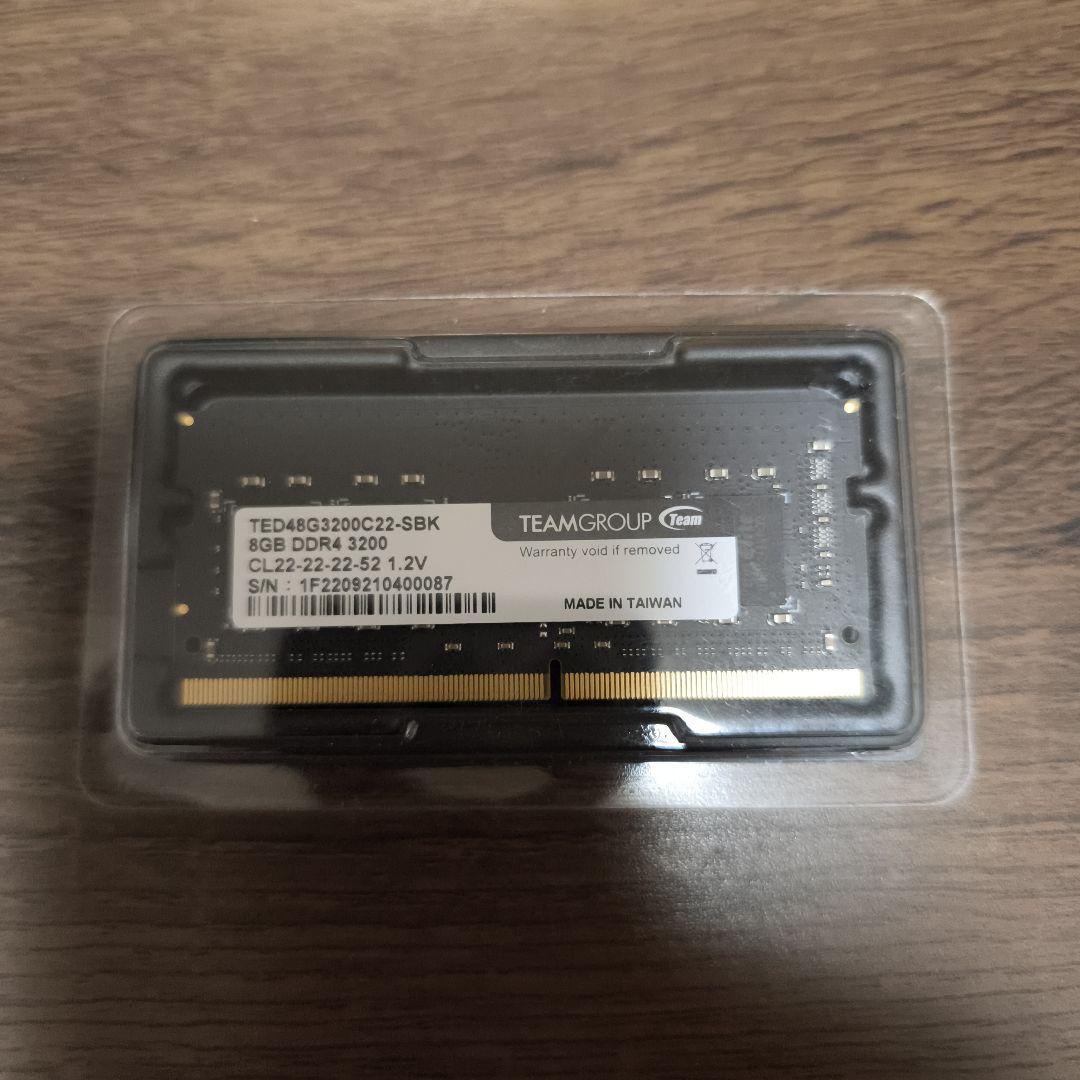 TEAMGROUP 8GB DDR4 3200MHz メモリー