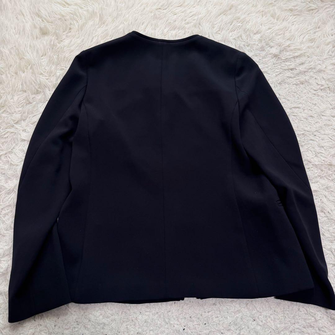 近年美品　ユナイテッドアローズ　パンツスーツ　ノーカラー　トリアセテート　黒