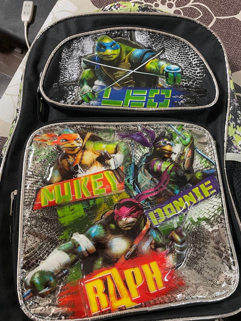 【タートルズ リュック】ビッグプリント バックパック