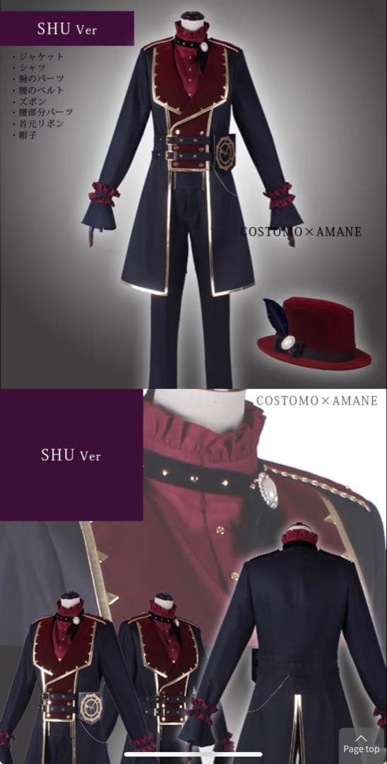 ゆ*し様 ①⑨コストモ　あんスタ　あんさんぶるスターズ　ベロア素材使用　しゅう