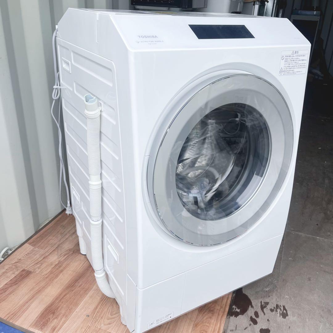 取付無料！東芝最上位モデル！熱乾燥・洗剤自動投入搭載ドラム式洗濯機！冷蔵庫