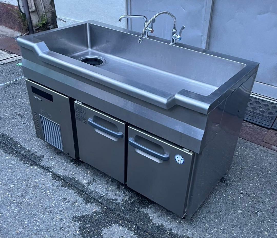 22年 業務用 フクシマ 舟形シンク コールドテーブル LNC-120RM-SC