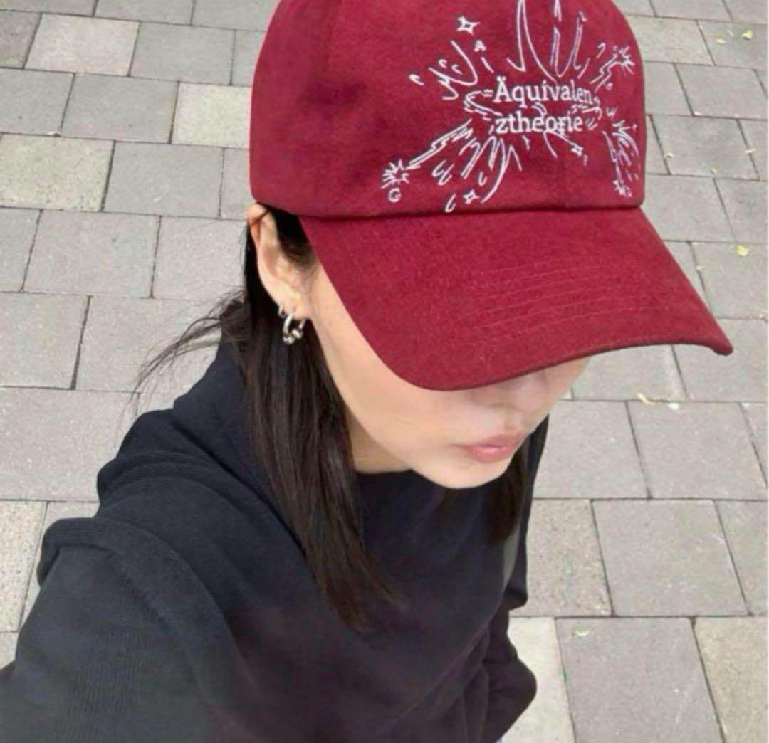 【早い者勝ち】Gadid Anoniem キャップ 赤 刺繍デザイン 帽子