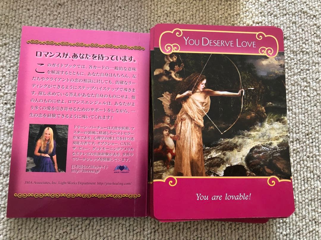 激レア！金縁・超美品★ロマンスエンジェルオラクルカード日本語版★正規品、廃盤。