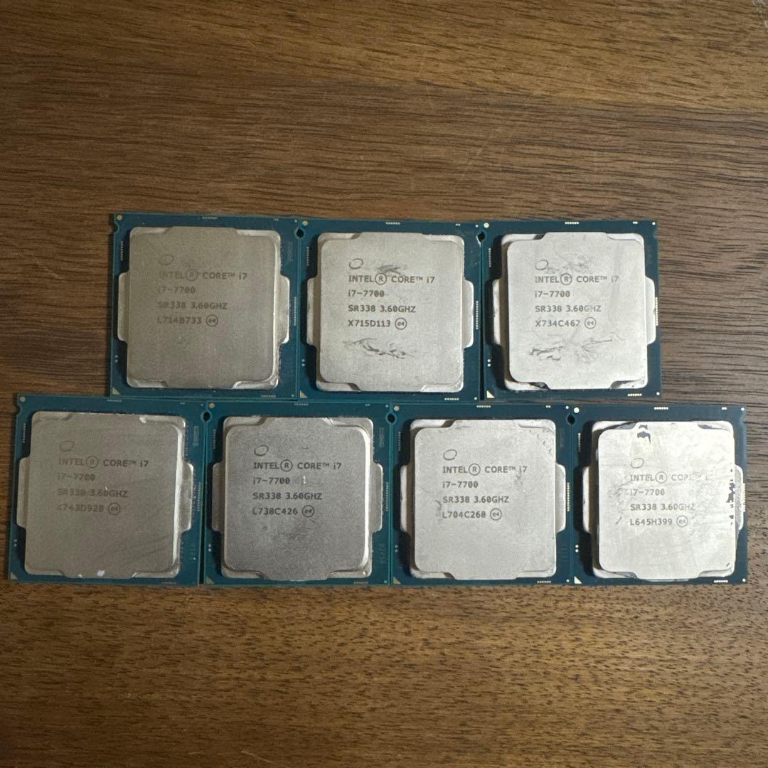 CPU core i7 7700 7個セット