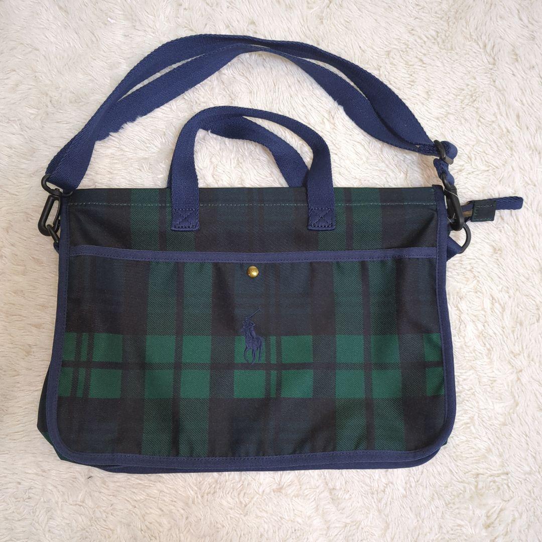 ポロ チェック柄 ショルダーバッグ　新品未使用タグ付き