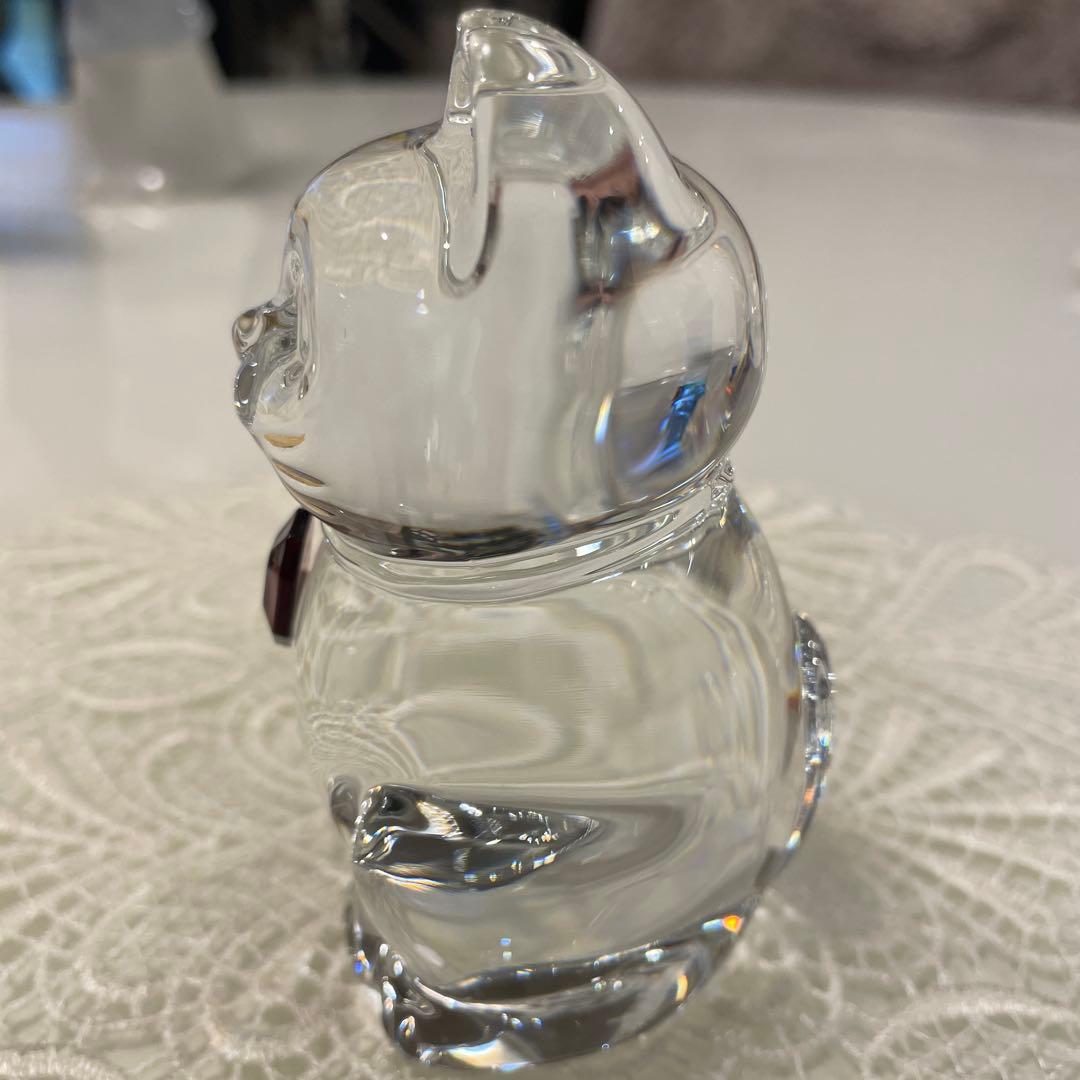 美品！バカラ まねき猫 レッドオクトゴン