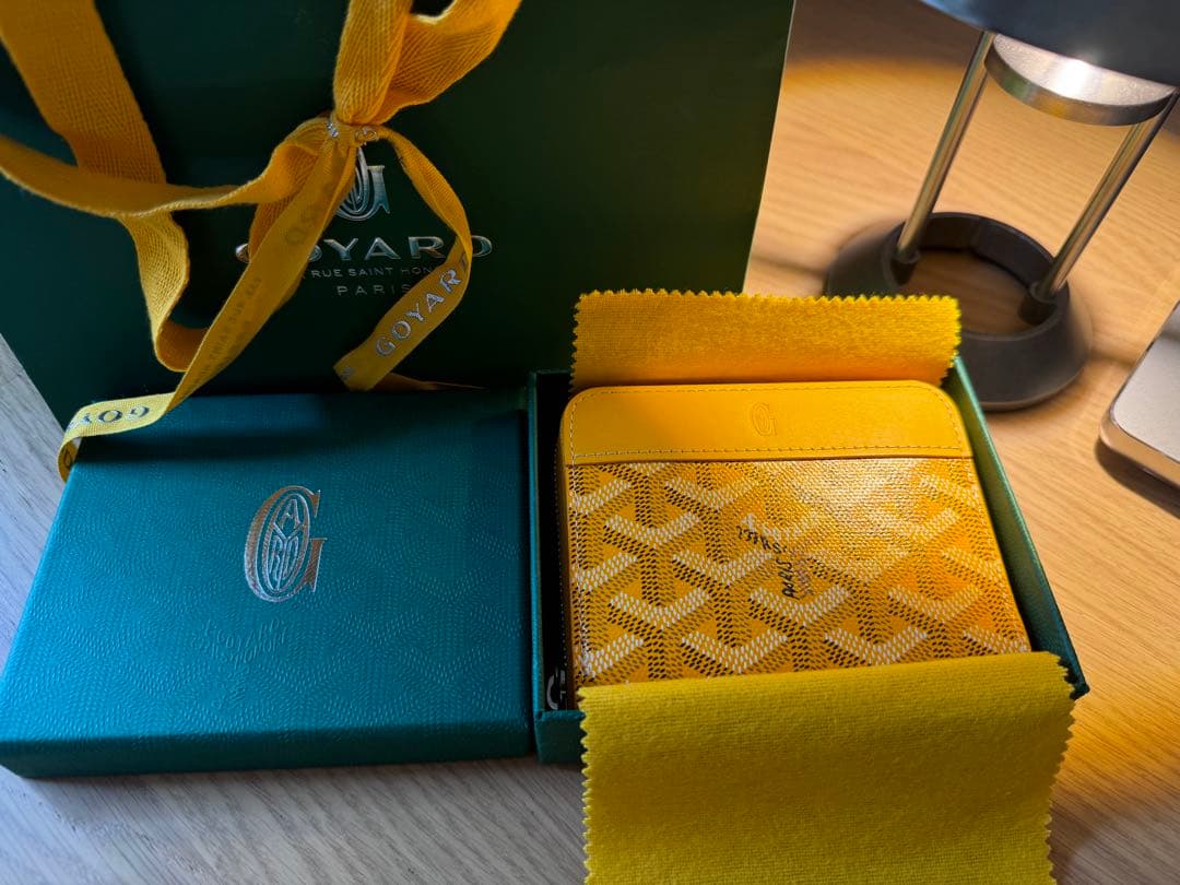 GOYARD ゴヤール ラウンジジップ　財布 イエロー