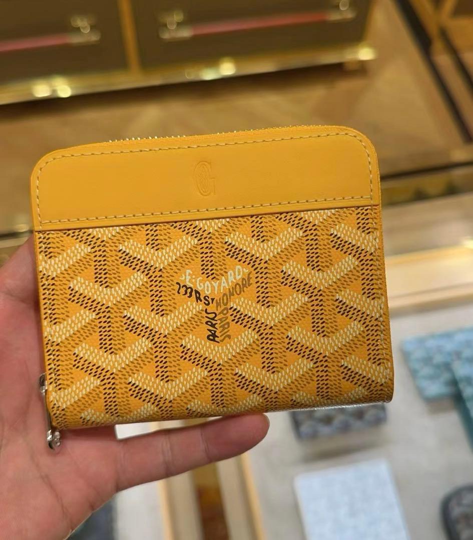 GOYARD ゴヤール ラウンジジップ　財布 イエロー