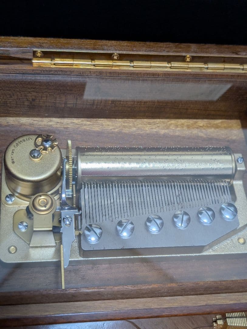 ORPHEUS 木製オルゴール50弁　 愛の賛歌　エーデルワイス