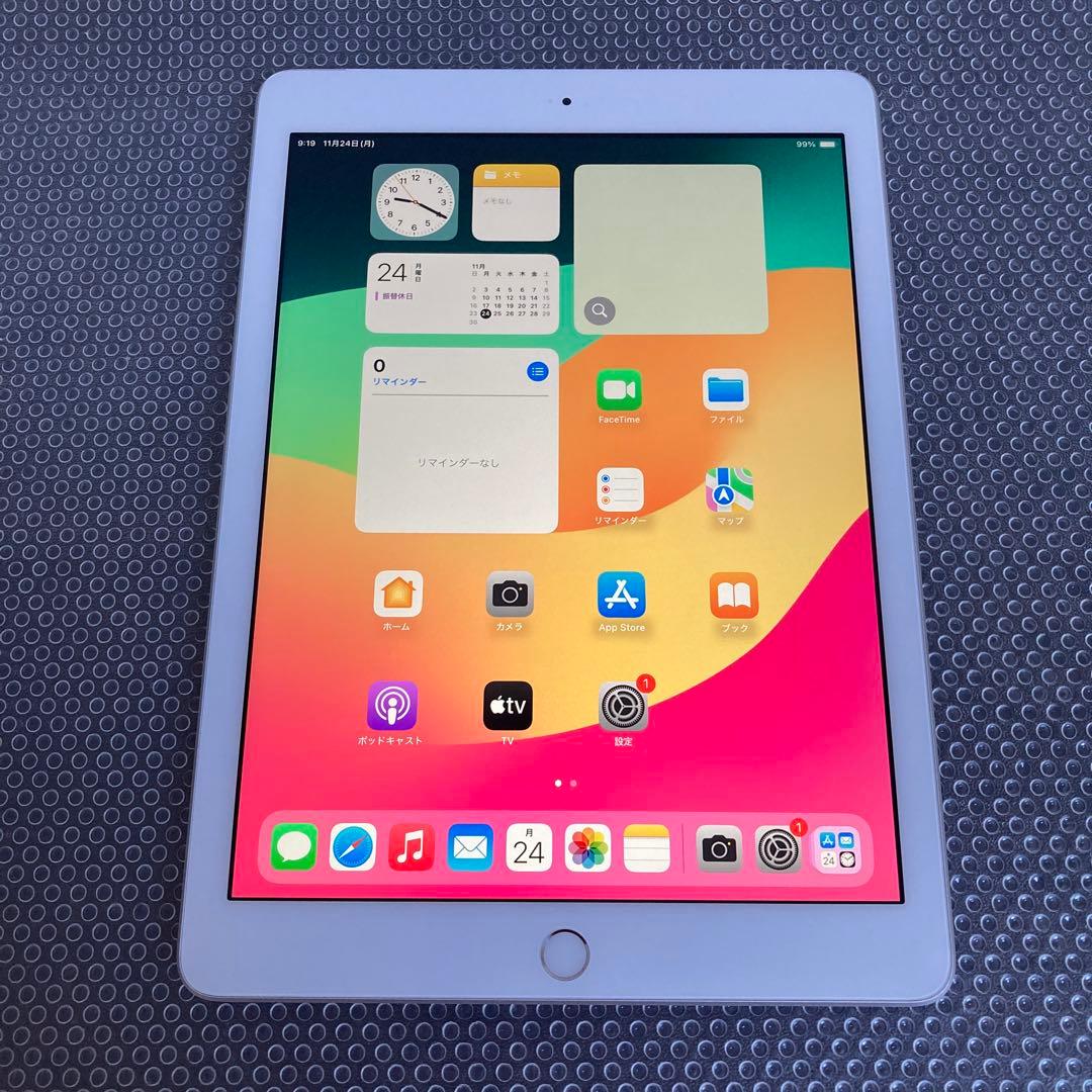 3193【早い者勝ち】美品☆電池ほぼ新品☆iPad6第6世代32GB SIMフリ