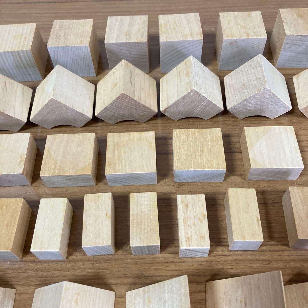 童具館 WAKU-BLOCK 30mm基尺積木、パターンケース 4×4 セット