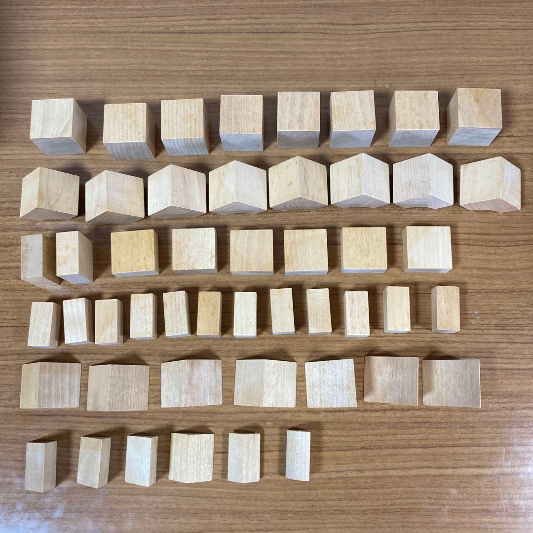 童具館 WAKU-BLOCK 30mm基尺積木、パターンケース 4×4 セット