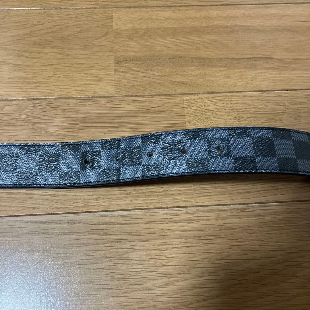 Louis Vuitton ルイヴィトン　ブラックダミエ　ベルト 110センチ