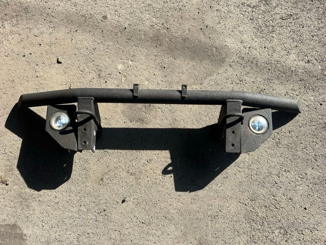 ジムニー フロントバンパーガード フォグランプ付き ブラック