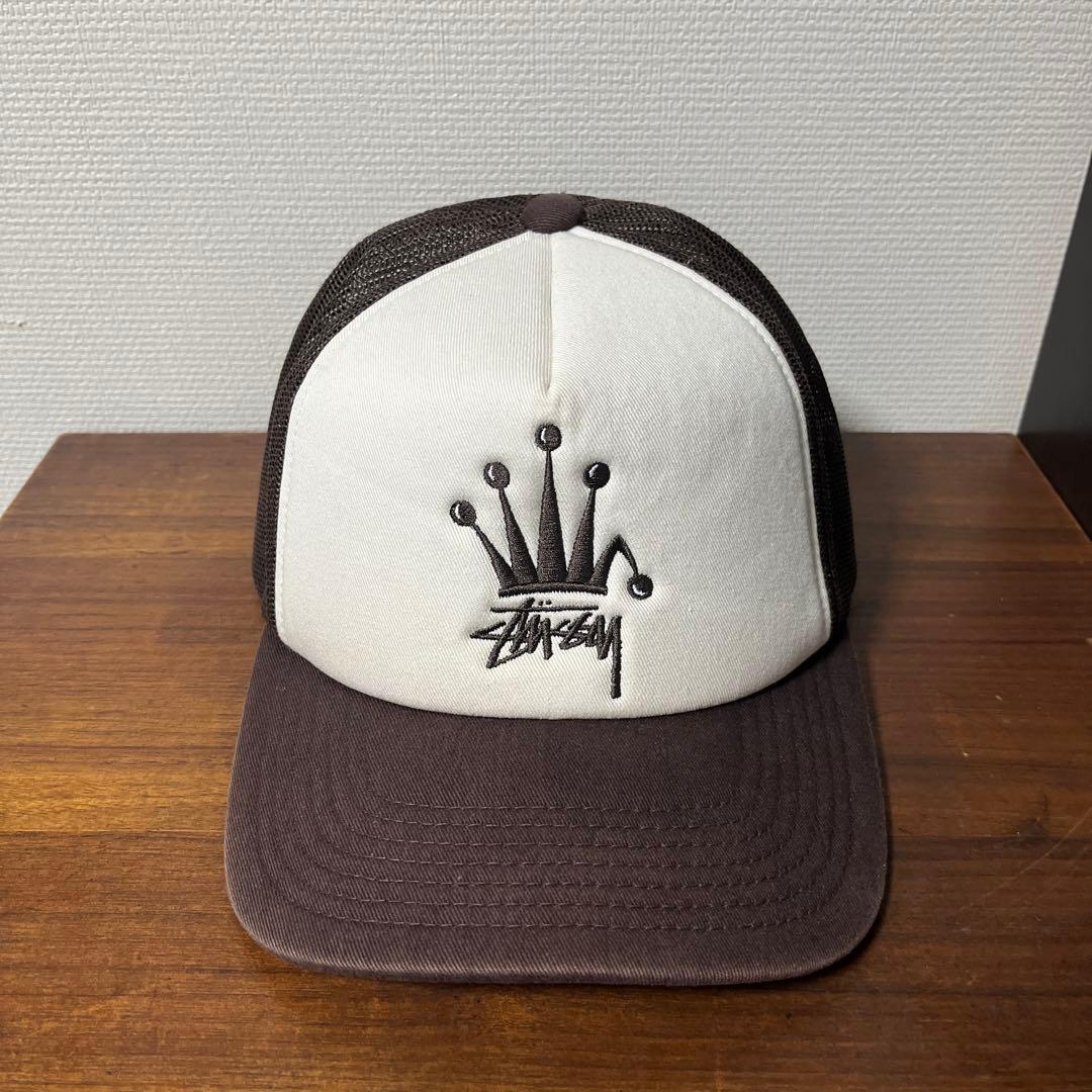 stussy メッシュキャップ　ブラウン