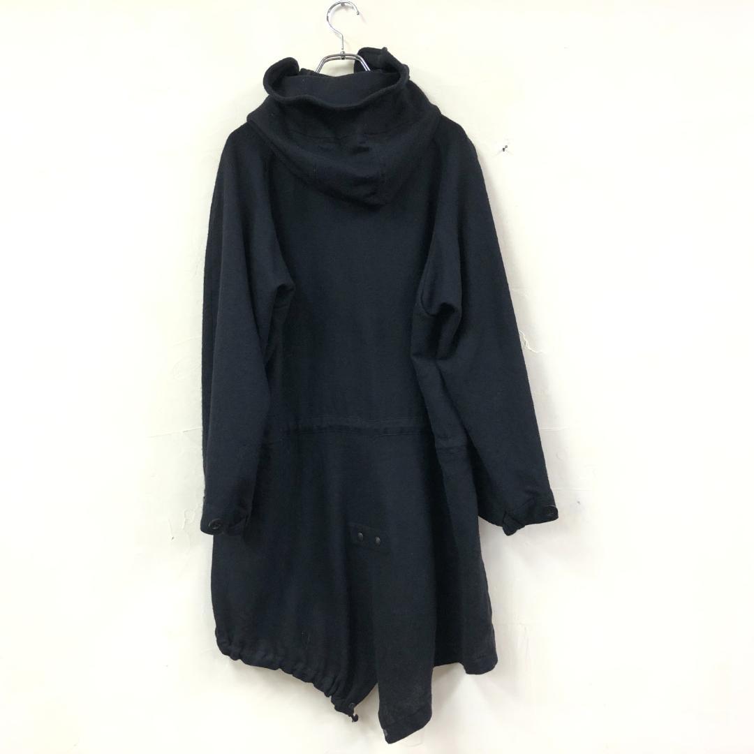 Y's ワイズ ヨウジヤマモト ウールモッズコート ロング ブラック size2